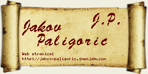 Jakov Paligorić vizit kartica